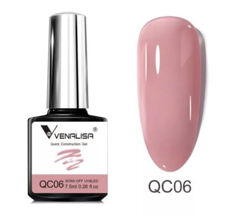 Venalisa Gyors Építő QC Gél Ecsetes - Nude Pink - QC06 - 7.5 ml